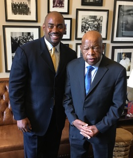 Chris Draft with Rep. John Lewis