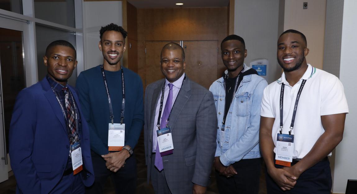 Dr. David Tom Cooke with mentees