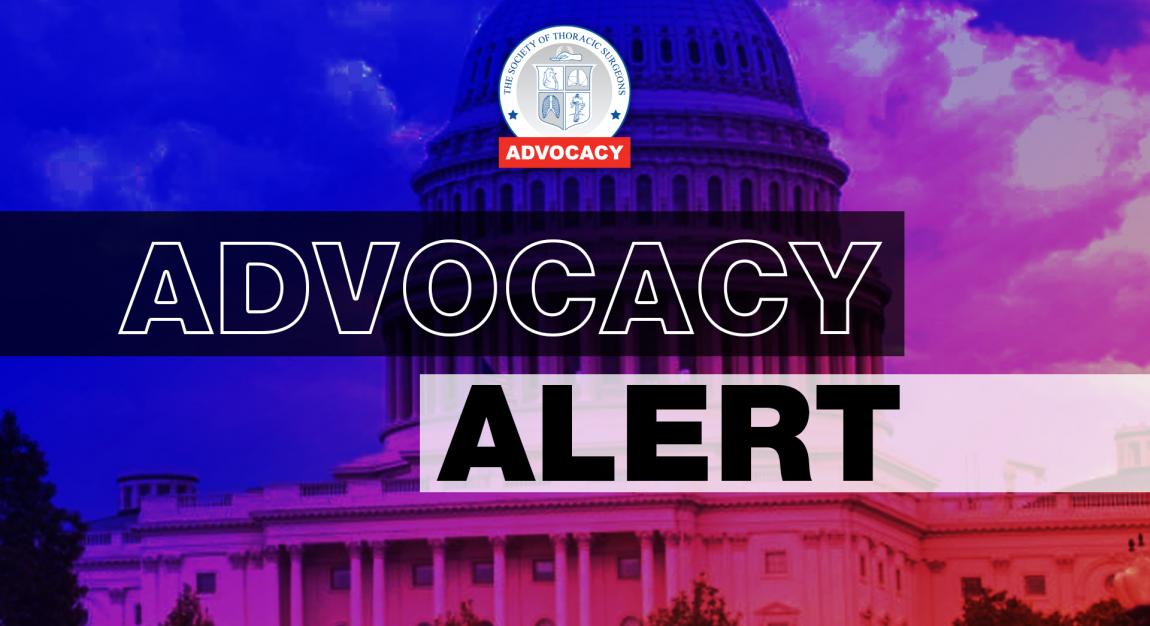 STS Advocacy Alert with US Capitol dome