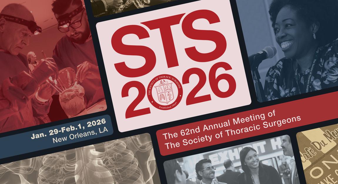 STS 2026 Jan. 29-Feb. 1, New Orleans, LA - 62nd Annual Meeting of the Society of Thoracic Surgeons