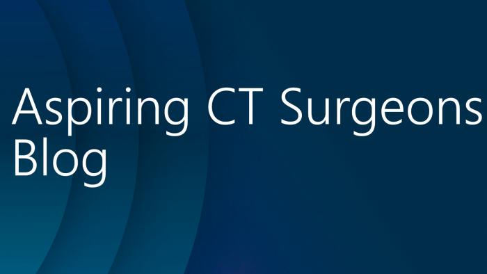 Aspiring CT Surgeons Blog