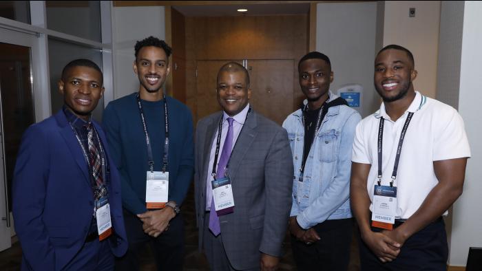 Dr. David Tom Cooke with mentees