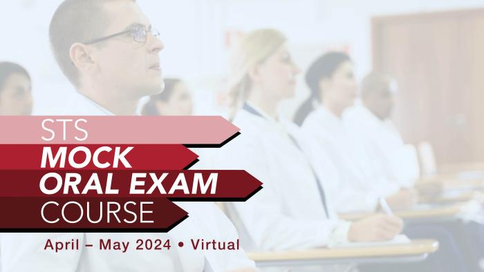 STS Mock Oral Exam Course (seated panel of judges in lab coats)